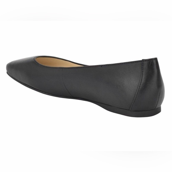 Nine West Womens WNALENA Ballet Flat Black Leather Shoes Size 8.5 NEW - Picture 3 of 10